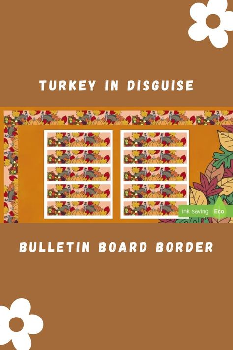 Provide a fun, fall display with our Turkey in Disguise Bulletin Board Border. Print, cut, and display these borders for a great Thanksgiving bulletin board. This resource would be great with our other Turkey in Disguise resources! Thanksgiving Bulletin Board, Turkey In Disguise, Thanksgiving Bulletin Boards, Turkey Disguise, Thanksgiving Activities For Kids, Bulletin Board Borders, Autumn Display, Thanksgiving Activities, Kids Discover