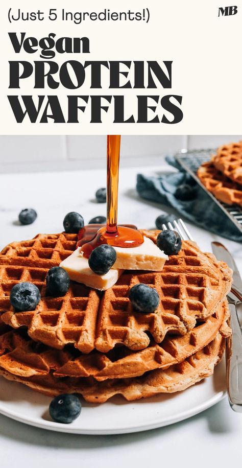 Vegan Protein Waffles, High Protein Waffle Recipe, Waffles Protein, Vegan Pancake Mix, Best Vegan Protein Powder, Dairy Free Protein, Best Vegan Protein, Vegan Waffles, Vegan Nutella