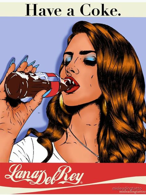 Lana Del Rey Poster, Lana Del Rey, Pop Art, Hair, Red, T Shirt, Instagram, Art