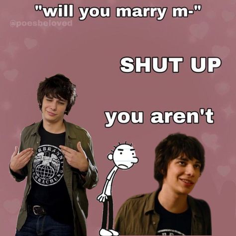 Rodrick Heffley Art, Diary Of A Wimpy Kid Fanart, Devin Bostick, Roderick Heffley, Rodrick Rules, Heather Hills, Hot Emo Guy, Rodrick Heffley, Real Memes