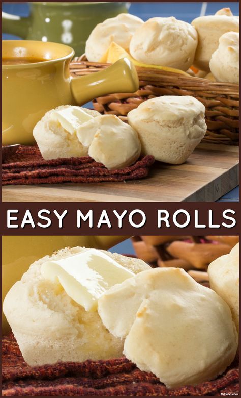 Mayo Rolls Recipe, Mayo Rolls, Easy Mayo, Apple Muffin Recipes, Three Ingredient Recipes, Cinnamon Raisin Bread, Banana Muffin Recipe, Making Bread, Donut Recipe