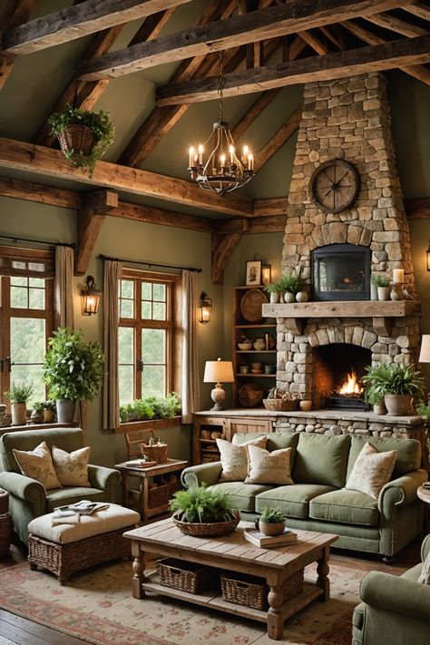 21 Sage Green Living Room Ideas – The Dear Lab Sage Green Living Room Ideas, Weathered Wood Furniture, Green Living Room Ideas, Sage Green Living Room, Cottage House Interior, Velvet Sofa Living Room, White Wainscoting, Lake House Interior, Farmhouse Theme