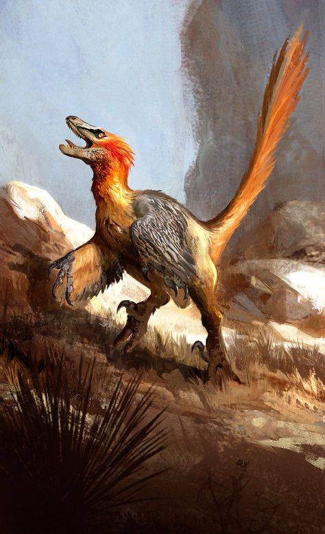 Feathered Dinosaurs, Prehistoric Wildlife, Prehistoric Dinosaurs, Prehistoric World, Jurassic World Dinosaurs, Prehistoric Art, Ancient Animals, Paleo Art, Extinct Animals