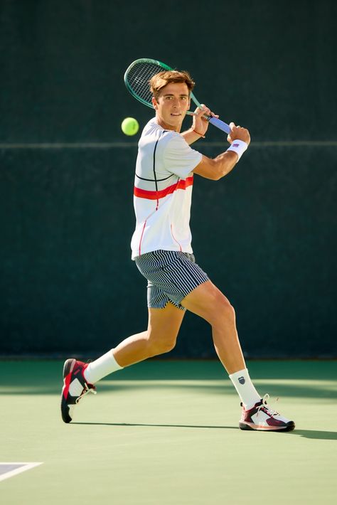 Game, set, match 🎾🔥 Captured Tomas Etcheverry in action at Indian Wells for @kswiss! His passion and precision are unmatched. #KSwissTennis #IndianWells #TomasEtcheverry #TennisLife #GameSetMatch #tennis #sportsphotography @kswissperformance @tomasetcheverry123 Tennis Men, Playing Tennis, Tennis Men Photoshoot, Tennis Product Photography, Tennis Editorial Photoshoot, Sports Analytics, Tennis Film Photography, Tennis Photography Action, Tennis Fashion Editorial