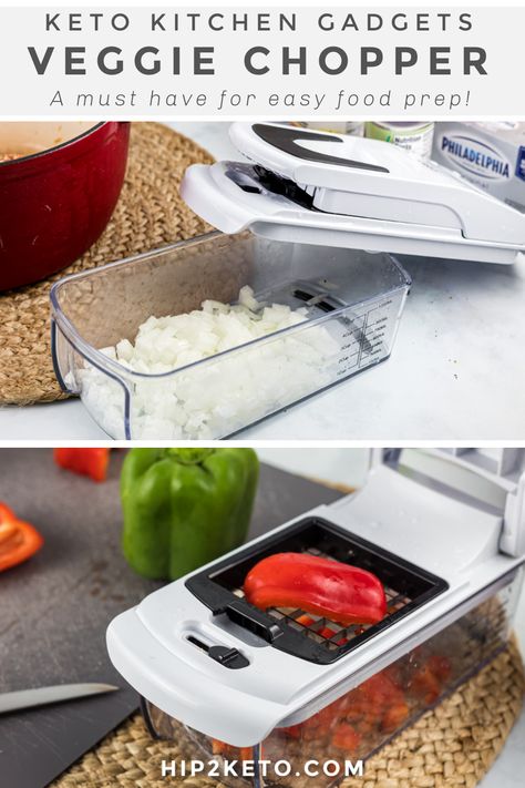 Chopper Recipes, Veggie Chopper, Keto Stuffed Peppers, Stuffed Pepper Casserole, Taco Soup Recipe, Keto Taco, Vegetable Chopper, Keto Cooking, Meal Prep For The Week