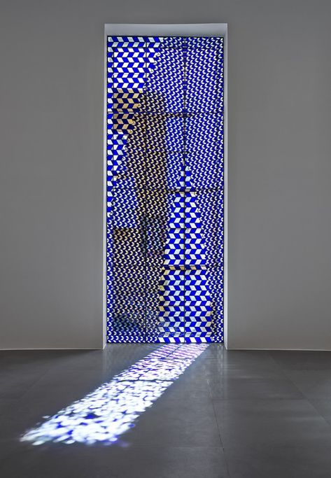 Yves Klein Blue, Gagosian Gallery, Richard Wright, Leaded Glass, My New Room, Exhibition Design, Glass Panels, 인테리어 디자인, تصميم داخلي