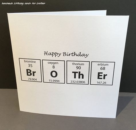 Diy Birthday Cards For Brother, Cards For Brother, Brother Ideas, Brother Birthday Gift, Creative Birthday Cards, Birthday Cards For Brother, Birthday Gifts For Brother, Handmade Birthday Gifts, Homemade Birthday Cards