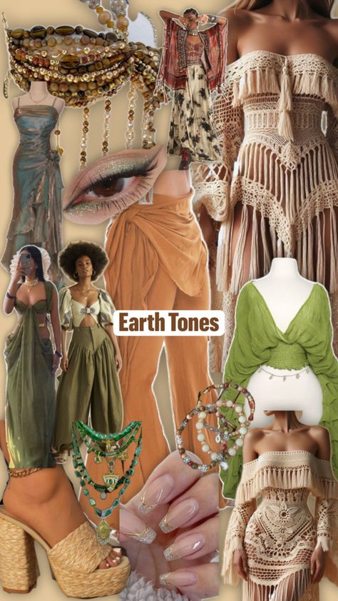 Earthy Outfits Aesthetic, Looks Hippie, Earth Girl, Earthy Girl, Spiritual Fashion, Boho Fits, Natural Accessories, Mode Hippie, Earthy Aesthetic