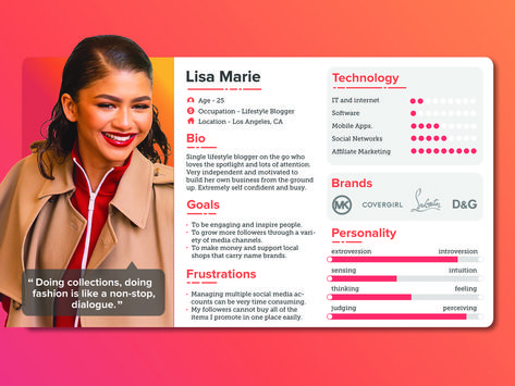 UX User Persona by Beau Pesa on Dribbble Persona Ux Design, Ux Persona Design, Persona Design Layout, Persona Layout, Persona Ux, Ux Persona, Persona Examples, Persona Template, Persona Design