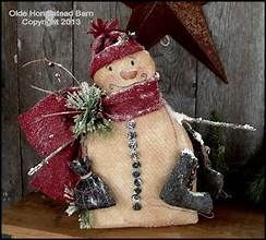 primitive snowman crafts - Yahoo Image Search Results Primitive Snowmen Patterns, Diy Schneemann, Primitive Doll Patterns, Sock Snowman, Primitive Snowman, Primitive Patterns, Primitive Snowmen, Prim Christmas, Snowman Gifts