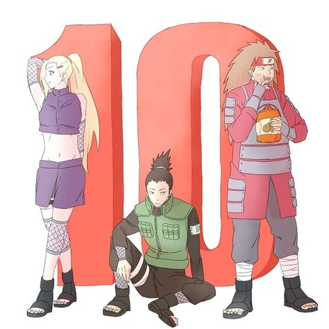 Ino Shikamaru, Team 10, Naruto Team 7, Ino Yamanaka, Naruto Teams, Boruto Next Generation, Naruto And Hinata, Naruto Girls, Team 7