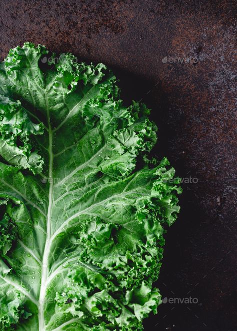 Fresh curly kale salad over dark rustic background. Top view, healthy eating background. by Edalin. Fresh curly kale salad over dark rustic background. Top view, healthy eating background. #Sponsored #salad, #dark, #rustic, #Fresh Kale Aesthetic, Salad Styling, Vegetable Photos, Eating Background, Element Reference, Edible Greens, Herb Photography, Ayurvedic Lifestyle, Salad Design