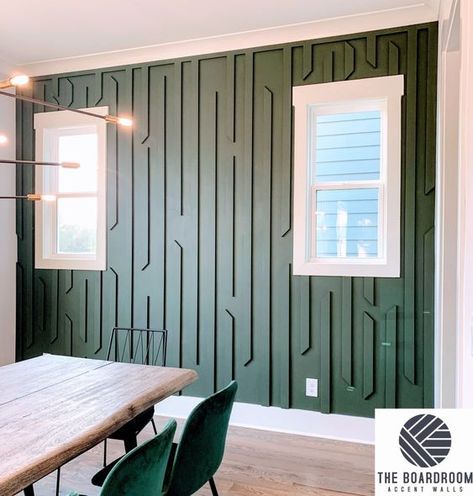 Coastal Accent Wall, Kitchen Island Trim, High Ceiling Bedroom, Dining Room Accent Wall, Accent Wall Design, Ladder Design, Green Accent Walls, Room Accent Wall, Accent Wall Designs