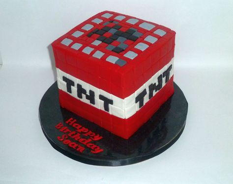 minecraft birthday cake | Minecraft TNT — Birthday Cakes Minecraft Tnt Cake, Minecraft Torte, Tnt Cake, Minecraft Cupcake Toppers, Minecraft Cupcakes, Bolo Minecraft, Minecraft Tnt, Cake Minecraft, Toddler Birthday Cakes