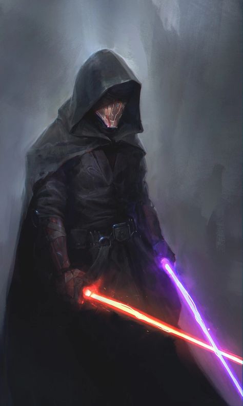 I have no idea who made any of these, but I love them. Anyone know the artists for any? - art post - Imgur Darth Revan, Star Wars Character, Star Wars Fan Art, Both Sides, Darth Vader, Star Wars, Fan Art, Fan, Purple