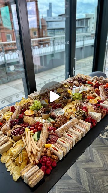 GRAZING TABLES & BESPOKE CATERING on Instagram: "SIGNATURE GRAZING TABLE + sandwiches 😍   The classic of ours, the best seller & the favourite of many customers! Watch the process ❤️🥨🧀  To BOOK our services or discuss an upcoming event please DM or visit our website👇🏽www.sweetandsavourymcr.com  contact@sweetandsavourymcr.com . . . . #graze #grazing #grazeboard #grazetable #grazingtables #grazingplatter #grazingboard #grazingfood #cheeseboard #cheeselover #lunch #manchester #cateringservice #reelitfeelit #reeloftheday #foodofinstagram #charcuterieboard #charcuterie #timelapse #watchmework" Charcuterie And Sandwich Table, Sandwich Charcuterie Table, Sandwich Grazing Table, Small Grazing Table Ideas, Sandwich Charcuterie Board, Grazing Board Ideas, Grazing Table Ideas, Charcuterie Lunch, Party Entrees