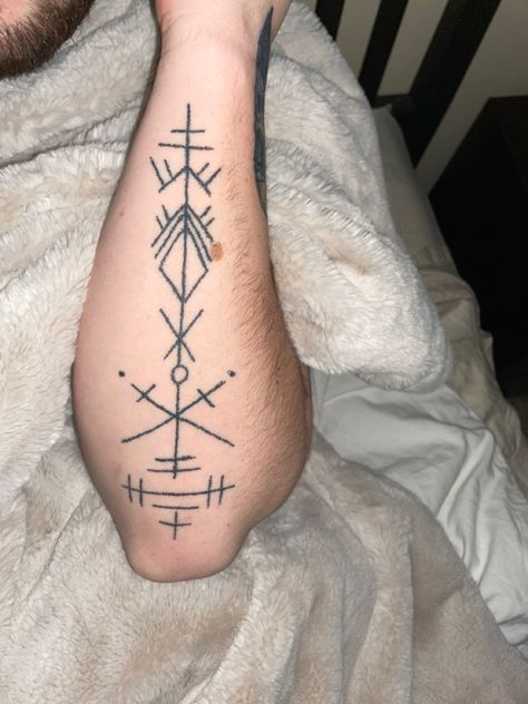 Stick and Poke forearm Tattoo Design comes from the @nathartl Titled “the damned” Stick Poke, Stick And Poke Tattoo, Tattoo On Forearm, Forearm Tattoo Design, Stick N Poke Tattoo, Poke Tattoo, Stick And Poke, Forearm Tattoo, Tattoo On