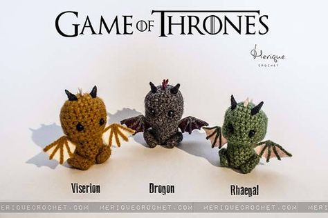 Game of Thrones Inspired Amigurumi Dolls Doll Amigurumi Free Pattern, Crochet Game, Bunny Crochet, Crochet Dragon, Lil Sis, Crochet Doll Pattern, Crochet Hook, Crochet Patterns Amigurumi, Crochet Dolls