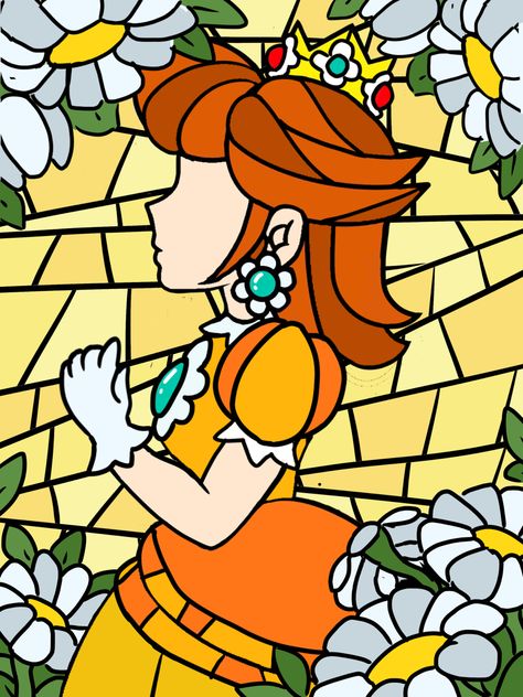 Mario Princess Daisy, Luigi And Daisy, Character Tattoos, Super Princess Peach, Super Mario Princess, Super Princess, Peach Mario, Mario Fan Art, Princess Daisy