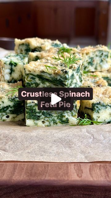 Pamela Salzman on Instagram: "I love anything that combines spinach, feta, and dill!  Spanakopita is one of my favorite dishes ever but kind of a lot of work and I really just like the filling.  This crustless spinach and feta pie is so good, so easy, and really flexible.  I've even made it vegan with vegan feta.  You can make it gluten-free too. It's fabulous warm or room temp, for breakfast, lunch or dinner, or even cut into bite size pieces to serve with drinks before dinner. Want the recipe?
🍃 Type SPINACH in the comments and I'll DM it to you OR
🍃Go directly to my website here: https://pamelasalzman.com/crustless-spinach-feta-pie-recipe/ OR
🍃Click the link in my bio and tap the image of this recipe.
IB: @hungryhappens #spinach #glutenfreerecipes #easyrecipes #quickmeals #vegetarian Spinach And Feta Cookies, Spinach Dishes, Spinach And Feta Pie, Spinach Feta Pie, Feta Pie, Spinach Balls, Vegan Feta, Luncheon Ideas, Spinach Feta