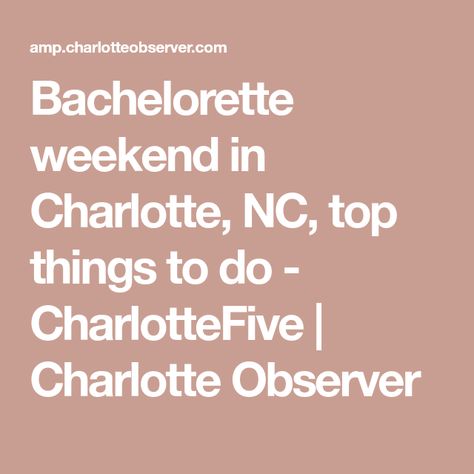 Charlotte North Carolina Bachelorette, Charlotte Nc Bachelorette Party, Charlotte Bachelorette Party, Pomegranate Molasses Dressing, Bachelorette Brunch, Bach Bash, Brunch Places, Beer Shop, Bar Crawl