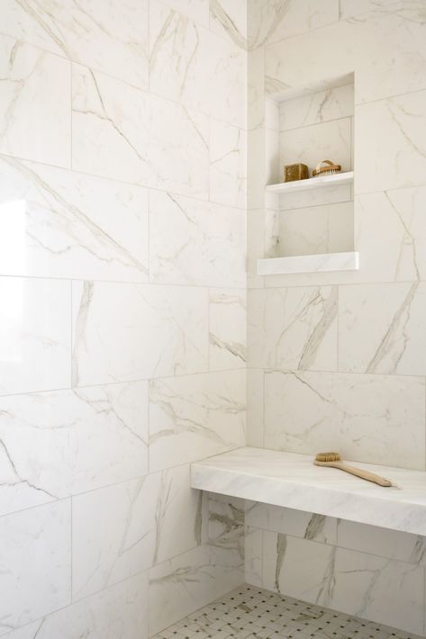 Studio Mcgee Hilltop Estate Bathroom, Drinking Room, Mcgee Bathroom, Studio Mcgee Bathroom, Hilltop Estate, The Mcgee Home, Basket Weave Tile, Showroom Inspiration, Mcgee Home