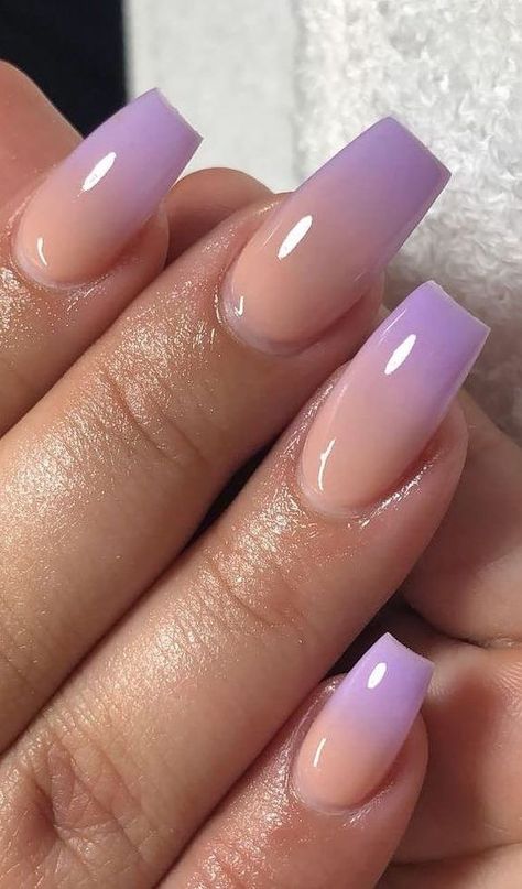 Ombre Nail Art, Purple Ombre Nails, Ombre Nail Art Designs, Unghie Sfumate, Art Designs Ideas, Ombre Nail, Ombre Acrylic Nails, Ombre Nail Designs, Nail Art Ombre