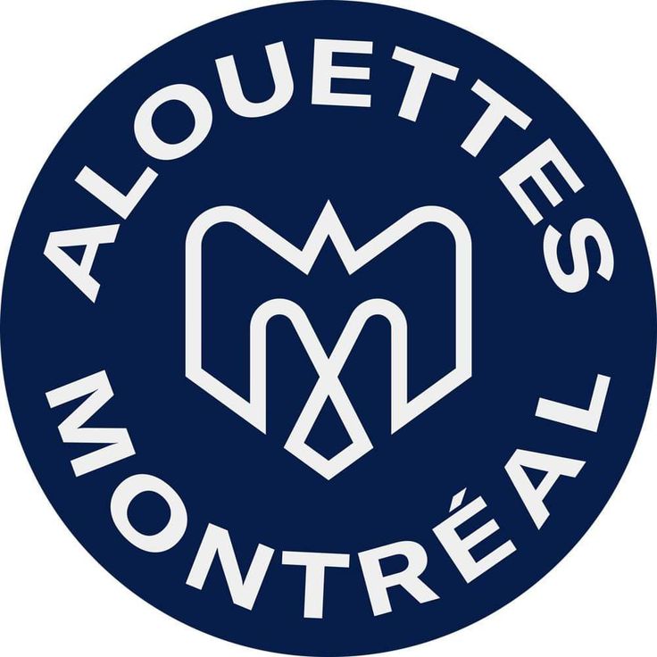 a blue and white logo with the words'alquettes montreal '