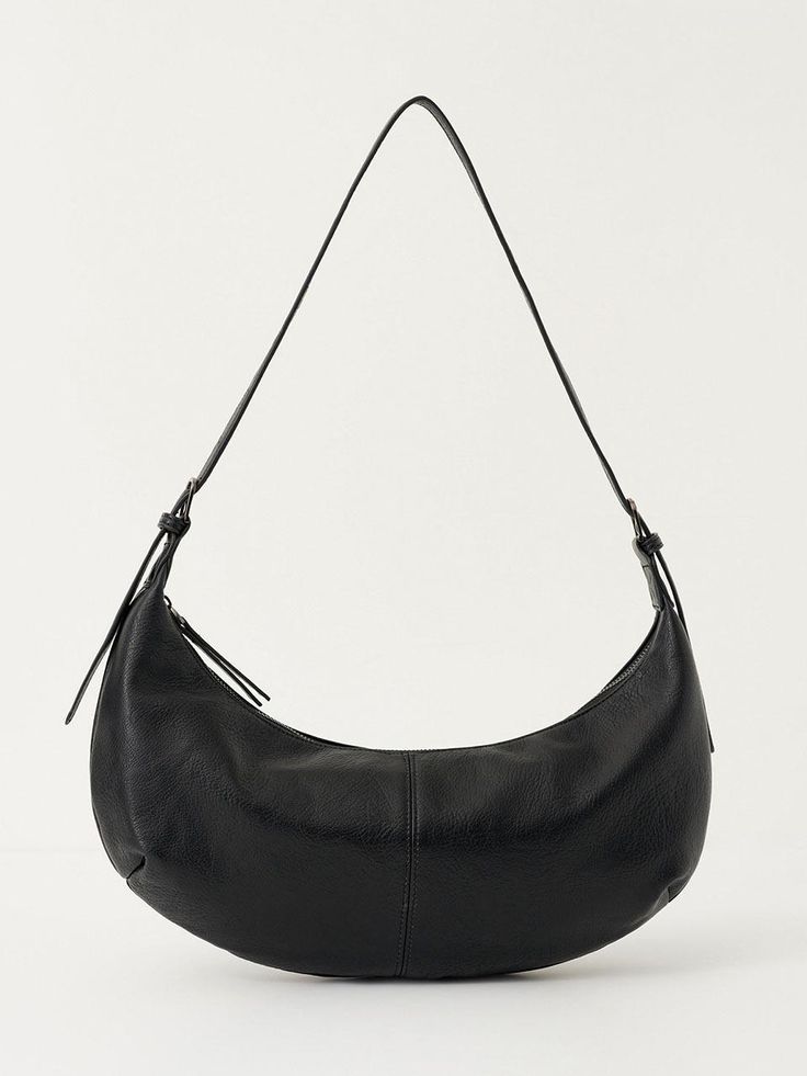 Composition : POLYURETHANE 55%, COTTON 45%Color : blackCountry of Origin : China Black Hobo Bag For Work, Casual Black Hobo Bag For Work, Versatile Black Hobo Bag For Work, Trendy Black Hobo Bag For Work, Black Leather Baguette Bag For Work, Black Shoulder Baguette Bag For Work, Black Baguette Shoulder Bag For Work, Black Textured Leather Shoulder Bag For Office, Black Hobo Bag With Zipper For Work