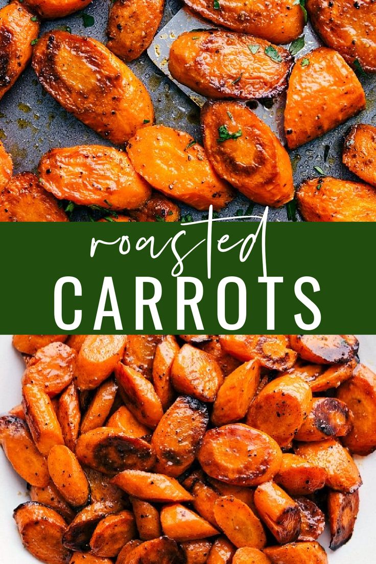 roasted carrots with the title roasted carrots