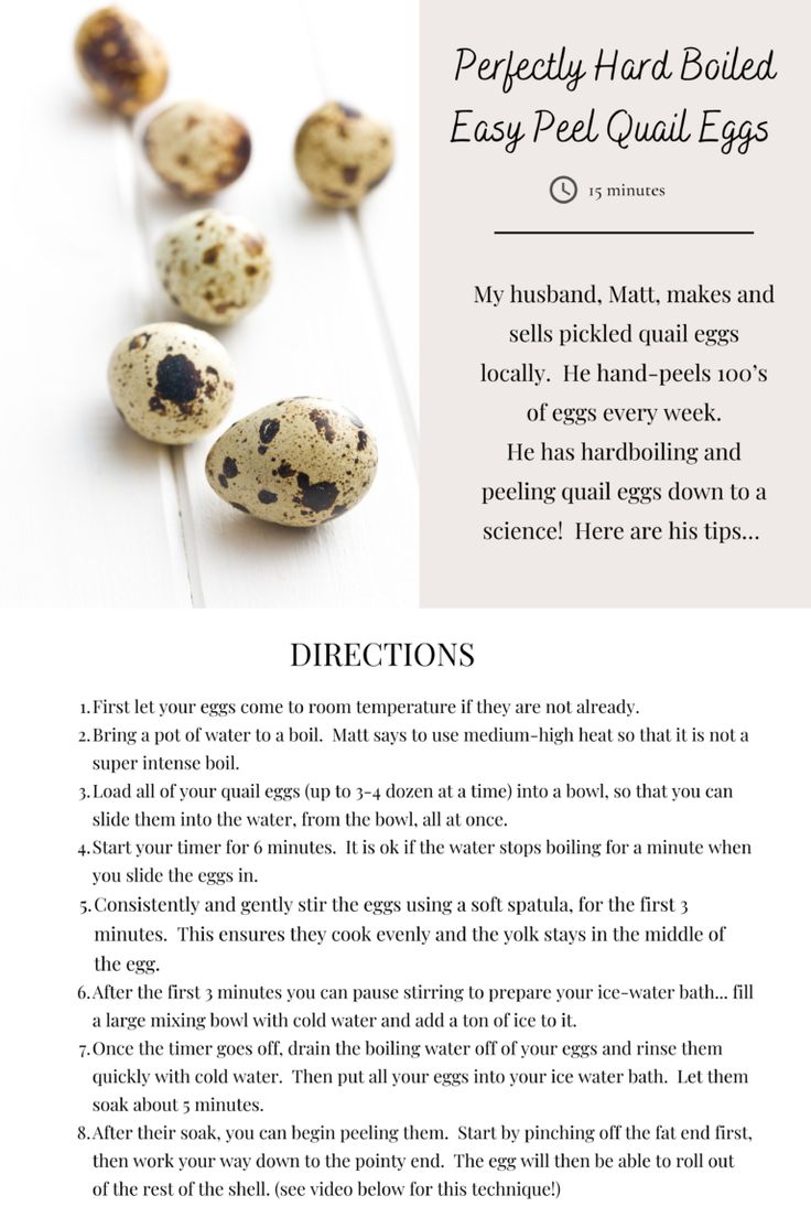 an article about quail eggs with text