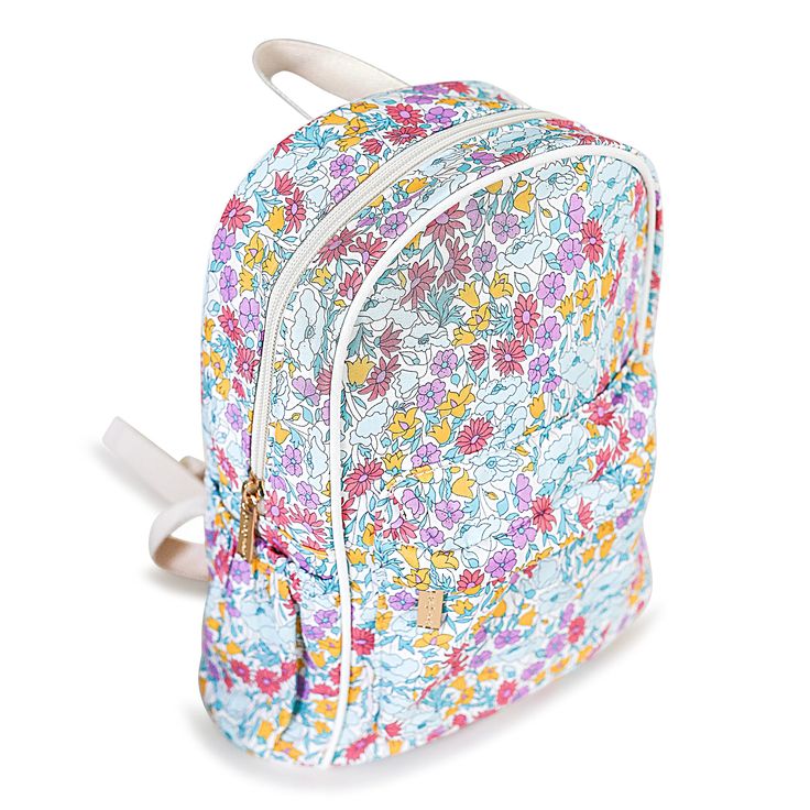 Created using gorgeous Liberty of London fabric, the Cora backpack is lightweight & comfortable. MY FIRST BACKPACKThis backpack is the perfect size for toddlers attending daycare, playdates at the park, a sleepover at Grandma's, or for dance class! Depending on your child's needs, they may even be able to use this backpack for pre-school or kindergarten as it is the perfect size for a young child to tote around essentials.Your child will love filling up their very own special backpack with small Trendy Backpack For Playtime, Playful Backpack With Adjustable Strap For Daily Use, Playful Backpack For Daily Use, Playful Standard Backpack For Daily Use, Casual Standard Backpack For Playtime, Playful Backpack For Travel And Back To School, Cute Standard Backpack For Spring, Multicolor Standard Backpack For Playtime, School Leather Backpack With Adjustable Straps