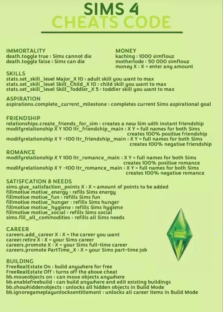 a green poster with the words chems 4 code