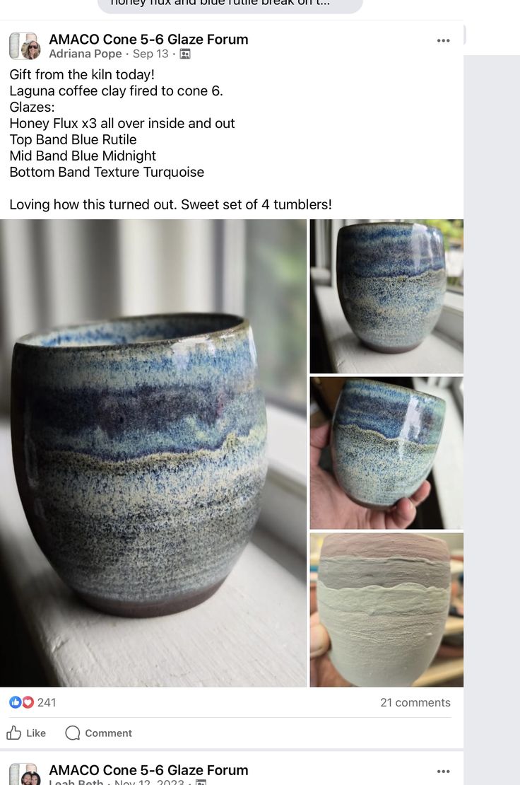 an image of a blue and white bowl on the webpage, with instructions for how to make it