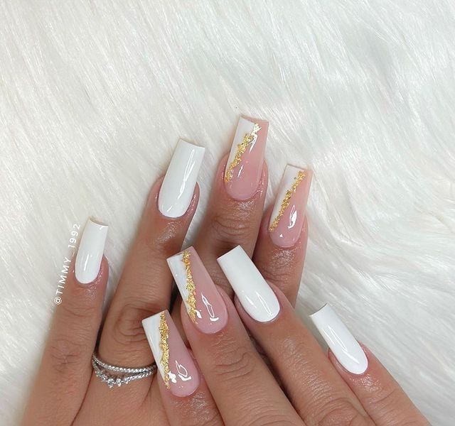 Gold Acrylic Nails, Long Square Nails, Purple Acrylic Nails, Art Nail Designs, Purple Acrylic, White Acrylic Nails, Simple Acrylic Nails, Short Square Acrylic Nails, Long Acrylic Nails Coffin