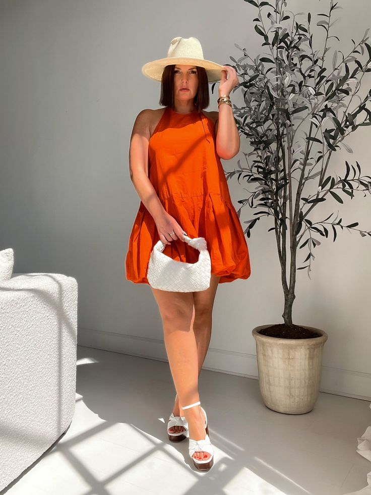 Simple Casual Summer Outfits, Summer Fashion Outfits Casual Classy, Summer Outfits With Hats, Trip Outfit Ideas, Mom Vacation, Outfits For Short Women, 23 Summer, Vibrant Dress, Atlanta Fashion