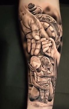 #BEAUTY ,#REALATIONSHIPS #Fashion #Outfits #SUMMER Outfits #Animals Nautical Family Tattoo, Farther And Son Tattoo Designs, Wife And Daughter Tattoo For Men, Kids Tattoo For Dad, Children Tattoos For Men, Dad Son Tattoo Design, Fatherhood Tattoo, Father And Son Tattoo, Family Sleeve Tattoo