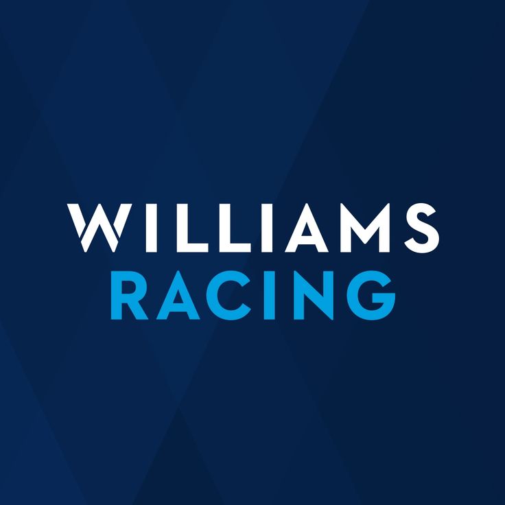 the williams racing logo on a blue background