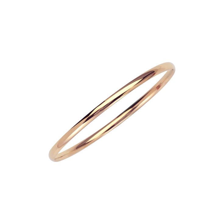 "This perfect plain 14k gold bangle is the perfect bangle to wear by itself or stack with other bracelets. Easy to wear with any outfit. *Bangle width: 3.7mm-Size 8\" *Approximate diameter: 2.6\" *Solid 14k gold *Approximate weight: 3 grams Upgrades for FedEx/UPS guaranteed 2-day delivery are available and can be selected prior to checkout without separate invoicing. It is generally not an issue, but the USPS cannot guarantee delivery dates so if you need a guaranteed date, FedEx/UPS is the best Minimalist 14k Gold Hoop Bangle, Everyday 14k Rose Gold Bangle, 14k Gold Stackable Bracelets With Round Band, Dainty Stackable Round Band Bracelets, Stackable 14k Gold Bracelets With Round Band, Stackable 14k Gold Bracelet With Round Band, Everyday Stackable Rose Gold Bangle, Minimalist Yellow Gold Hoop Bracelet, Elegant 14k Gold Hoop Bangle