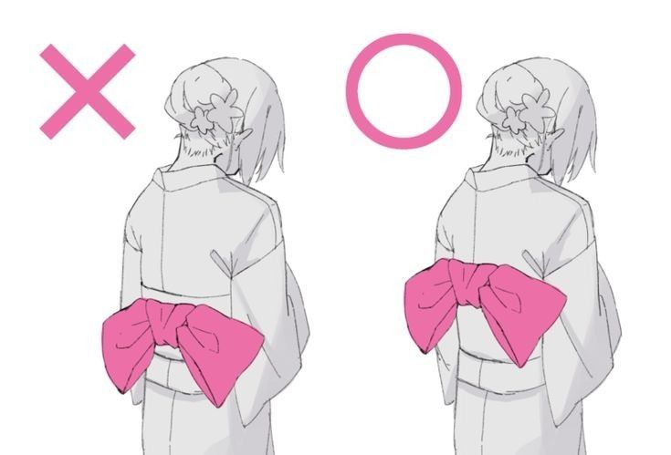 an anime character with pink bows on her back, and the letter o in front