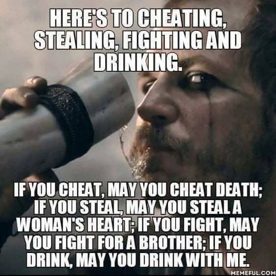 Cheers! Viking Code, Viking Quotes, Viking Life, Norse Vikings, Warrior Quotes, Viking Warrior, Up North, Badass Quotes, Wise Quotes