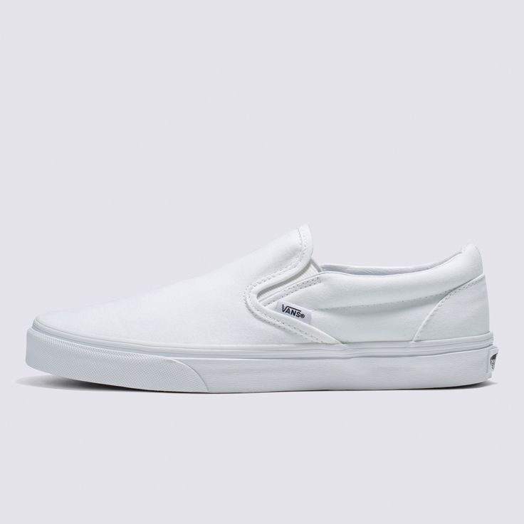 The Slip-On that’s been Setting Trends Since 1979Sleek, easy, and effortlessly stylish. Vans White Slip-On shoes are the ultimate get-up-and-go footwear. The low-profile Slip-On canvas upper offers unbeatable convenience, while the clean design makes this all-white Slip-On the perfect choice for anyone with places to go and things to do. One of the most popular designs, Vans’ Classic Slip-On shoes are the perfect middle ground between style and convenience. Iconic Slip-On shoe Low profile canvas White Checkered Vans, White Slip On Vans, Vans Old School, Sk8 Hi Vans, White Slip On Shoes, Old School Vans, White Canvas Shoes, Timeless Shoes, Pretty Shoes Sneakers