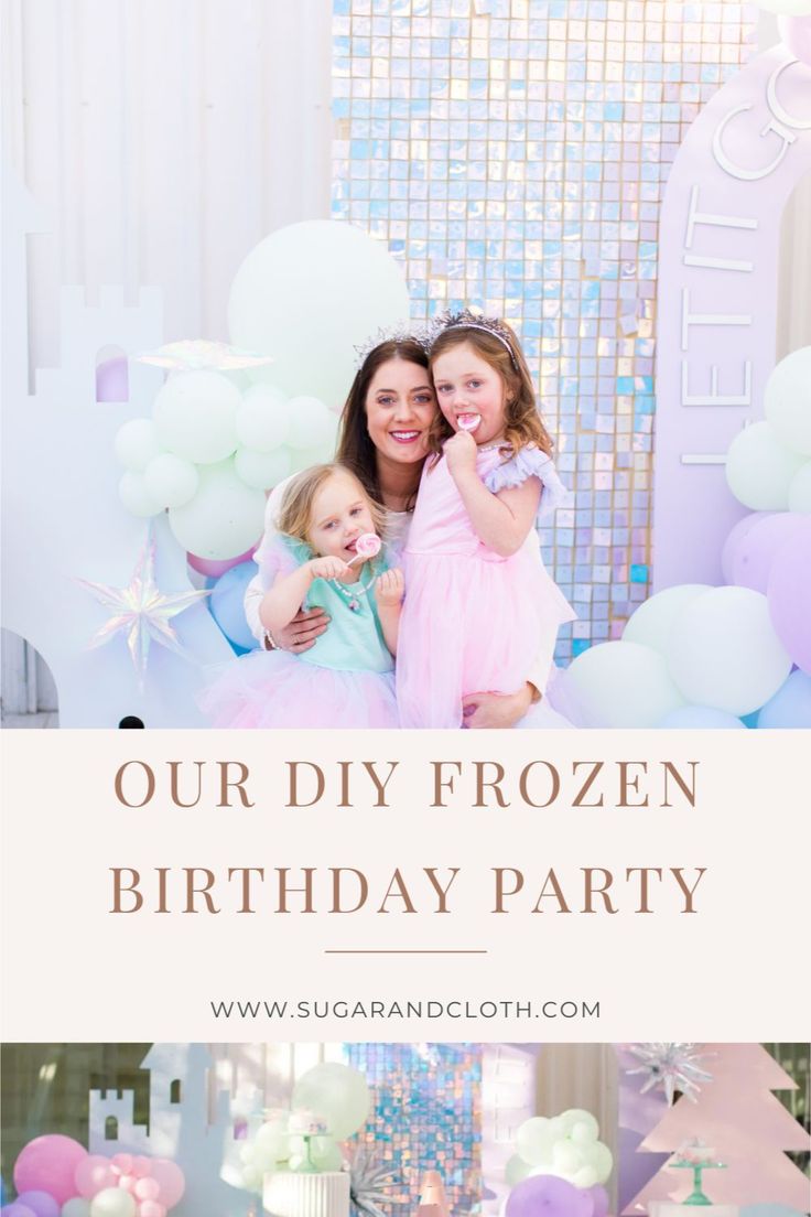 Elsa Themed Birthday Party Decoration Diy, Diy Elsa Birthday Party, Winter Frozen Birthday Party, Muted Frozen Party, Frozen Party Diy Decorations, Frozen Birthday Ideas Decoration, Third Birthday Frozen Theme, Diy Frozen Decor, Frozen Birthday Favors Ideas