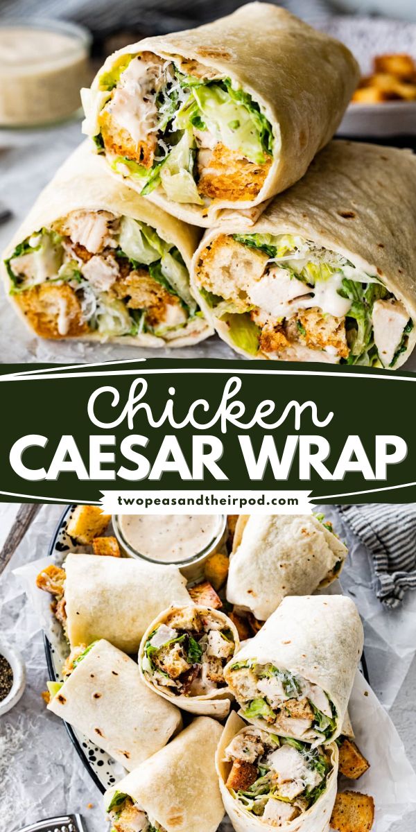 This Chicken Caesar Wrap makes a great summer lunch idea or an easy dinner idea for the family! This recipe tastes like classic Caesar salad! It also makes an easy Spring recipe! Save this pin. Best Chicken For Ceasar Salad, Easy Dinner Recipes Wraps, Food Ideas Lunch Easy, Dinner Ideas Wraps, Dinners Ideas Family, Easy Wrap Recipes For Lunch, Easy Family Lunches, Healthy Recipes Wraps, Chicken Caesar Salad Wrap Recipe