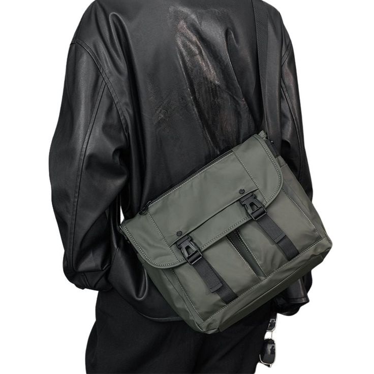 Opt for comfort and elegance by wearing this very nice Shiny Messenger Bag for men. You'll love the sleek design, the strong and resistant material and the comfort of this beautiful shoulder bag for men that will accompany you in all your travels! The perfect Shiny Messenger Bag for men! The Shiny Messenger Bag is a cult bag that we like to wear to be elegant. Its canvas construction and its olive or black color make it the ideal accessory to carry all your stuff. Moreover, thanks to its many co Khaki Bags With Anti-theft Pocket For Everyday Use, Khaki Rectangular Chest Bag For Travel, Khaki Travel Chest Backpack, Green Casual Bags With Anti-theft Pocket, Green Bag With Anti-theft Pocket For Daily Use, Outdoor Shoulder Bag With Large Capacity, Large Capacity Outdoor Satchel Shoulder Bag, Khaki Crossbody Chest Bag For Travel, Casual Outdoor Laptop Bag