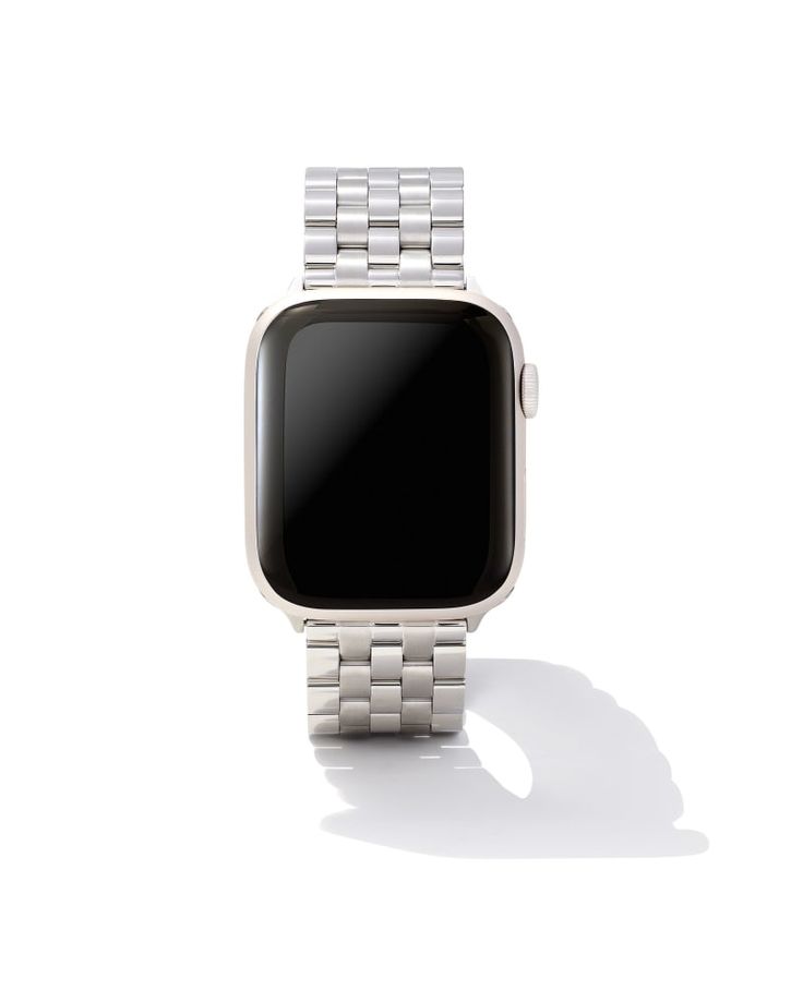 Designed to fit your Apple Watch® and Samsung Galaxy Watch®, the Beck 5 Link Watch Band in Stainless Steel features a sophisticated combo of brushed and polished links, everyday comfort, and versatile design. To switch up your bands, simply press down on the easy release mechanism and then align each new band to the pinholes on either side of the watch. Modern Silver Apple Watch Band For Everyday Use, Modern Watches With Bracelet Strap For Everyday Use, Modern Everyday Watches With Bracelet Strap, Modern Bracelet Strap Watches For Everyday, Silver Timeless Watch Bands For Everyday Use, Timeless Silver Watch Bands For Everyday Use, Silver Modern Watch For Everyday, Modern Silver Watches For Everyday Use, Modern Silver Watches For Everyday