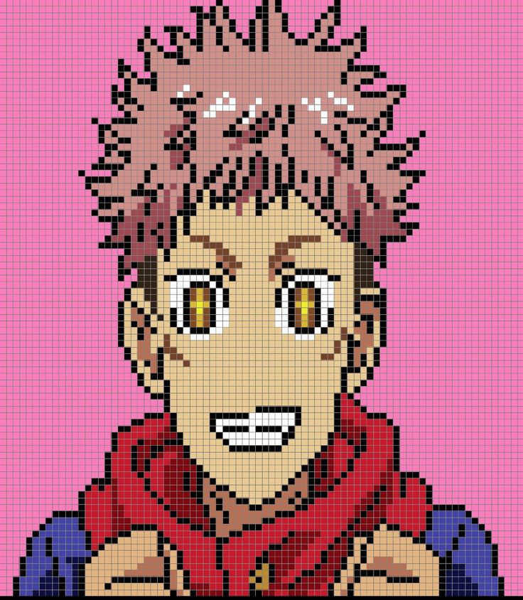 a pixellated image of a man with an angry look on his face