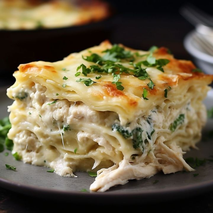 a close up of a plate of food with broccoli and chicken casserole