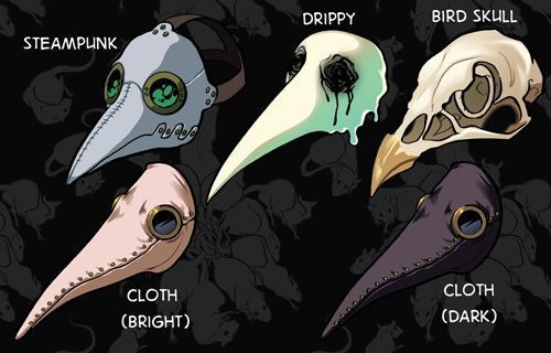 the different types of birds are shown in this graphic art work, which includes skulls and beaks