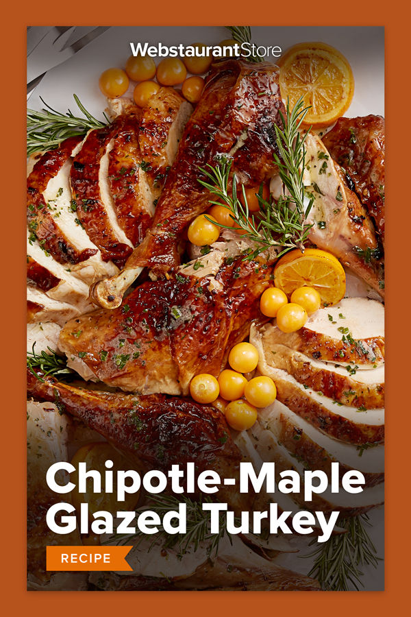 the cover of chipotle maple glazed turkey recipe